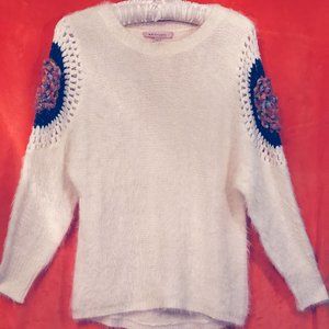 Fuzzy  Warm Pullover Designer Sweater Soft  Size M